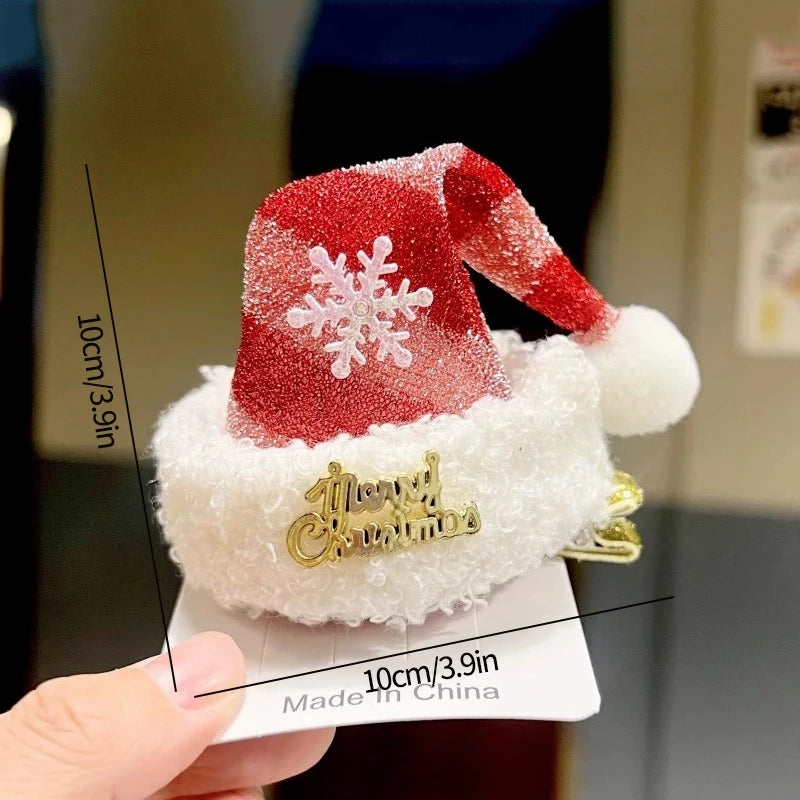 Christmas Decoration 2025 Hair Accessory Christmas Birthday Party Favors Gifts for Kids Hairpin Navidad 2025 Novedades