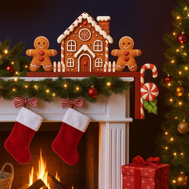 Christmas Wooden Ornament Christmas Party Decoration 2025 Xmas Santa Claus Snowman Pendants Navidad Natal New Year Gift 2026