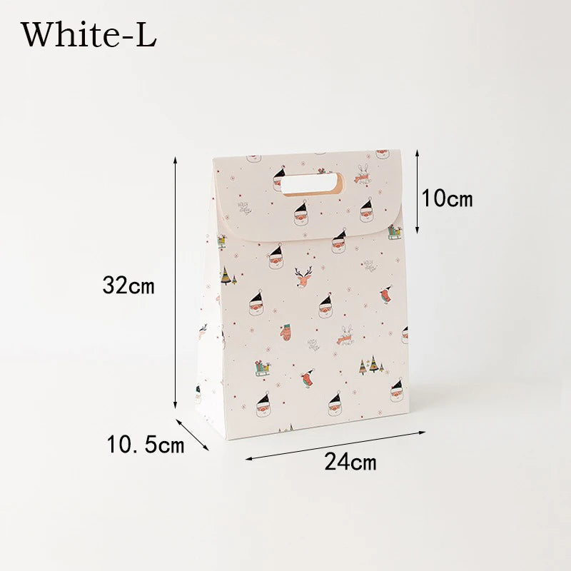 Christmas gift box candy bag portable flip cover souvenir gift bag