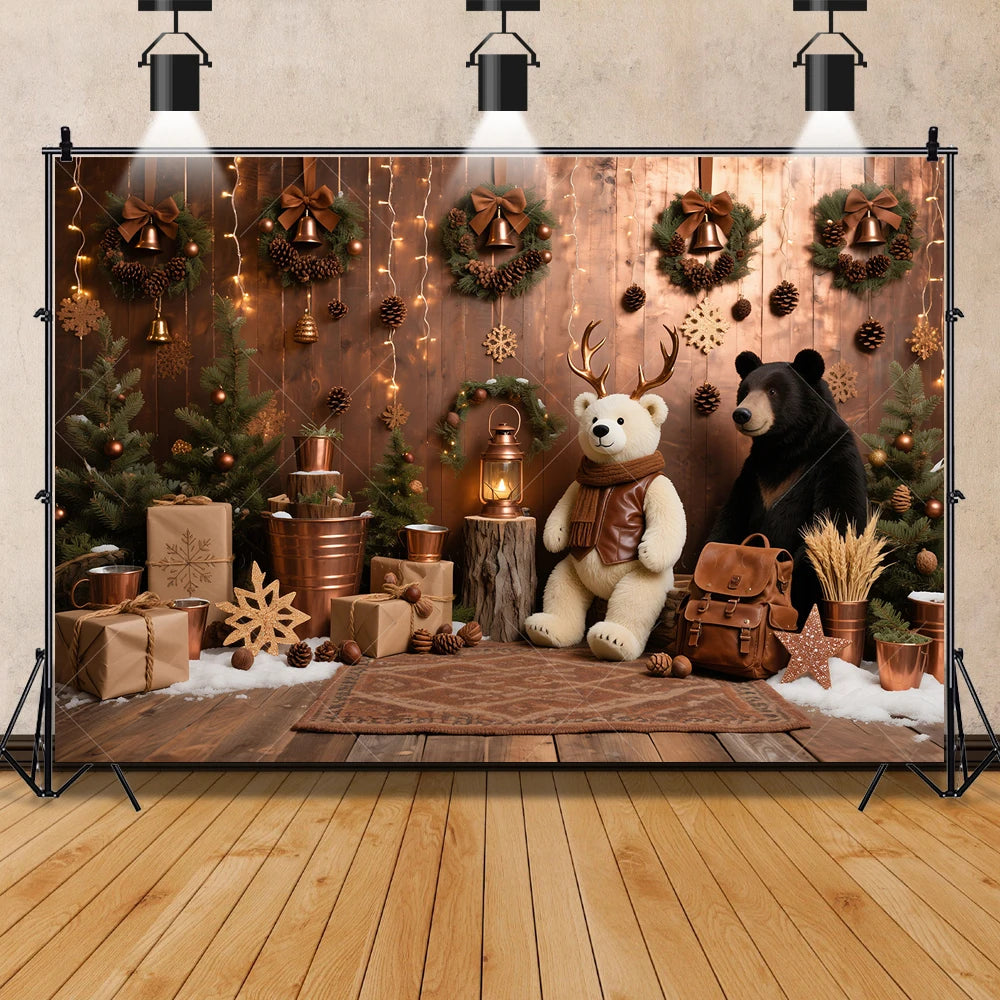 2025 New Year Christmas Background Customized Family Party Decoration Banner Provide Portrait Photography Studio Shooting Props