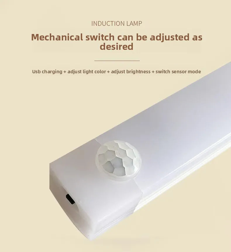 LED Motion Sensing Light Wireless USB Rechargeable Motion Detection Suitable for Kitchen Wardrobe Corridor and Staircase Lights