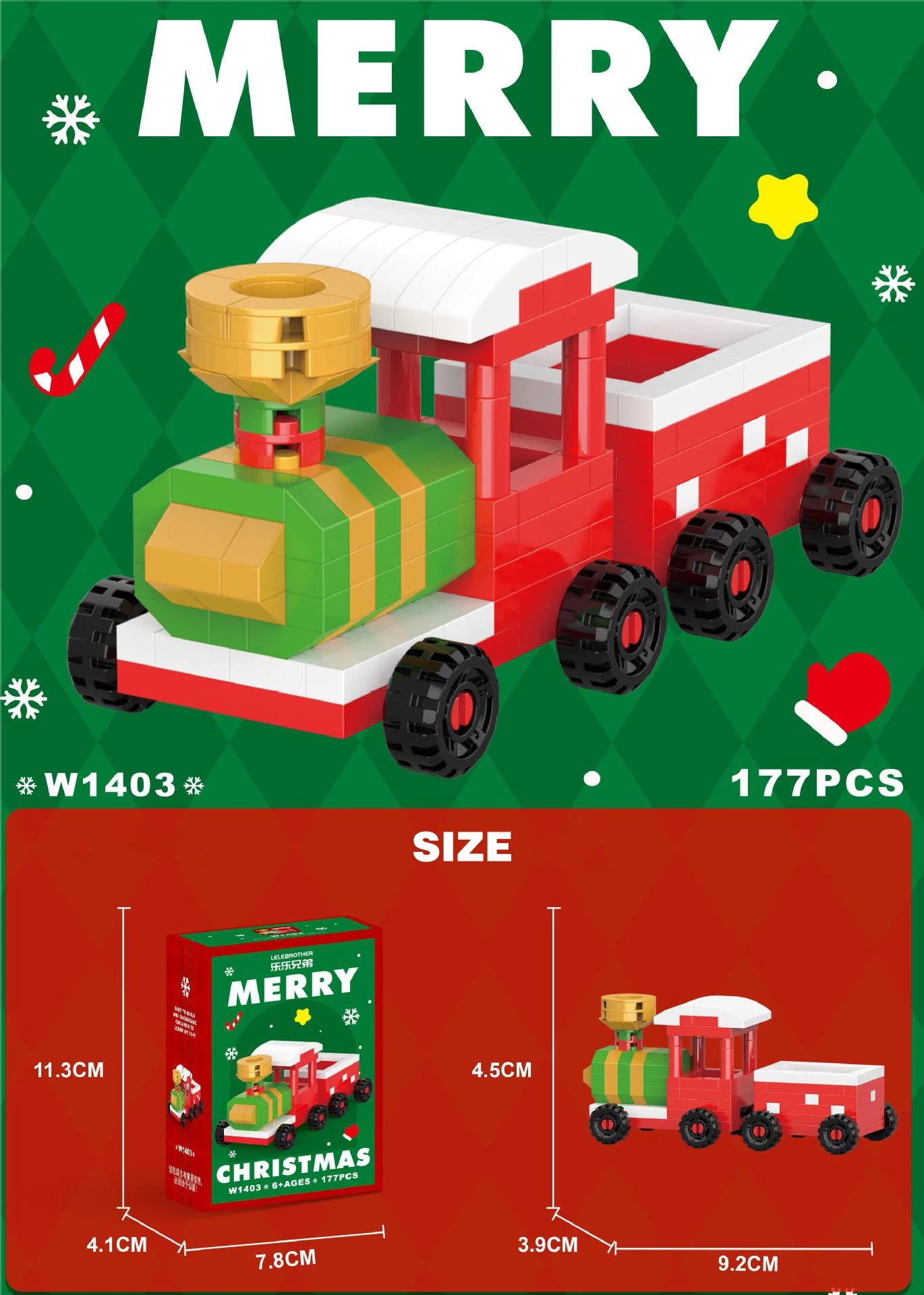 Santa Claus Building Blocks Christmas Bricks Gift Kids Toy Home Decoration Micro Particle Bricks Diy Assembly Games Xmas Gift