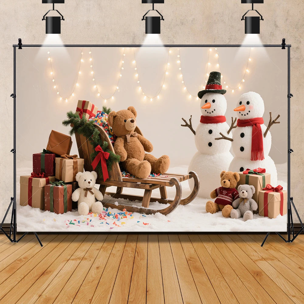 2025 New Year Christmas Background Customized Family Party Decoration Banner Provide Portrait Photography Studio Shooting Props