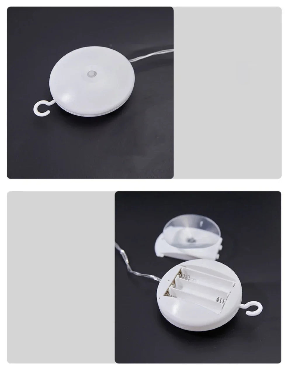 Christmas LED Light Snowflake Santa Hanging Battery-operated Window Ornaments Decoration for Home Xmas Navidad New Year Decor