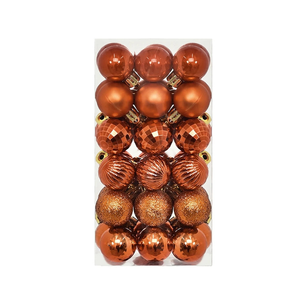 36Pcs Christmas Balls New Year Party Decoration Xmas Tree Ornaments Christmas Hanging Ornament Home Decor Gifts Navidad