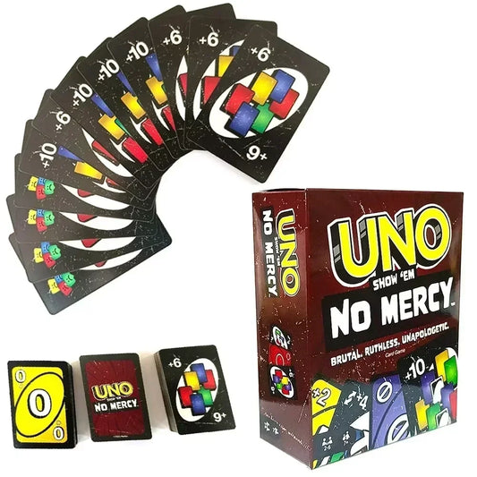 NEW Uno No mercy Game Board Games2025 UNO Cards Table Family Party Entertainment UNO Games Card Toys Children Birthday Christmas