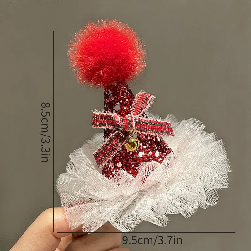 Christmas Decoration 2025 Hair Accessory Christmas Birthday Party Favors Gifts for Kids Hairpin Navidad 2025 Novedades