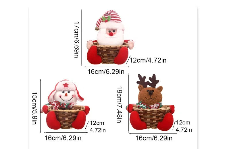 Christmas Decoration Candy Basket Christmas Tabletop Decoration Children Candy Basket Christmas Decoration Small Candy Box