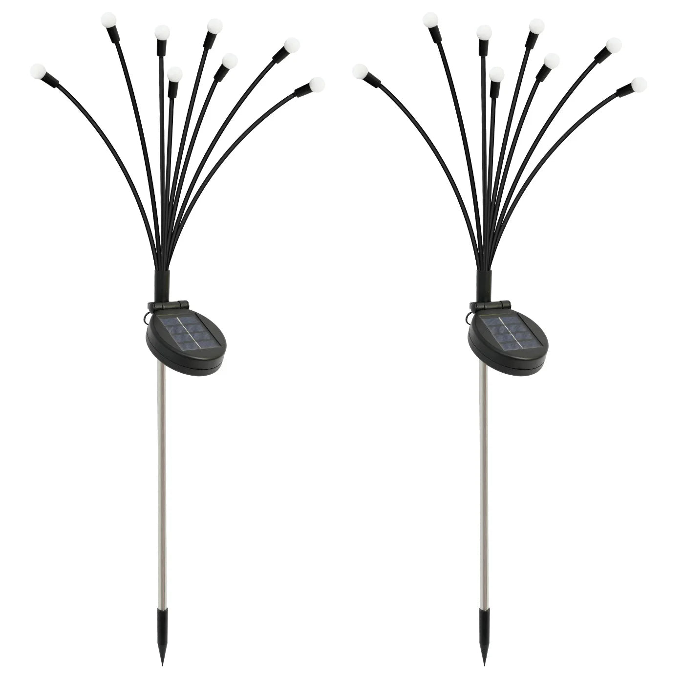 8-Head Solar Firefly Lights LED Solar Outdoor Decorative Garden Lights Waterproof High Flexibility Yard Patio Pathway Holiday