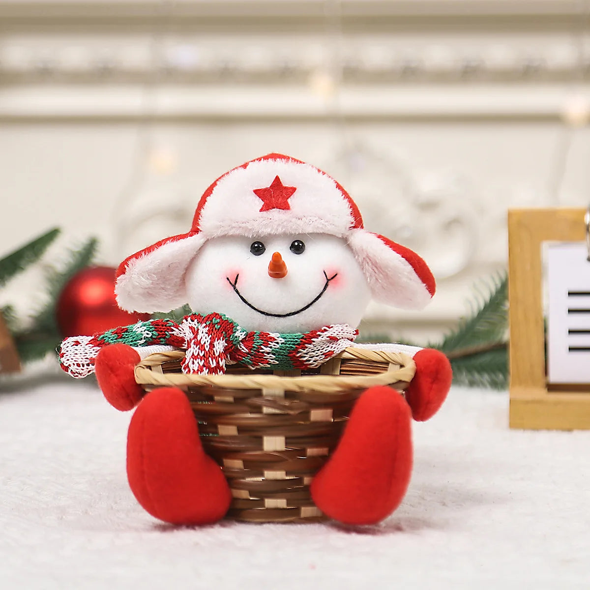 Christmas Decoration Candy Basket Christmas Tabletop Decoration Children Candy Basket Christmas Decoration Small Candy Box