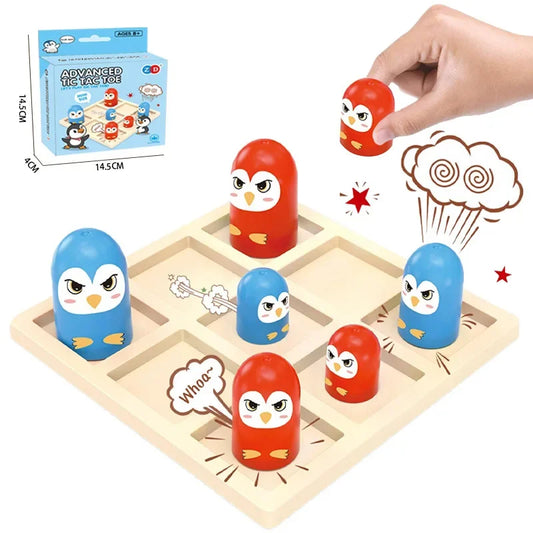 Mini Advanced Tic Tac Toe Board Game for Family Fun Interactive Puzzle Game Perfect for Friends Party Birthday Gifts