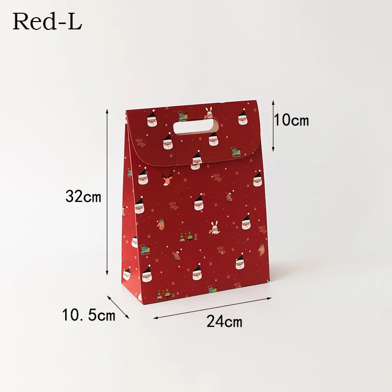 Christmas gift box candy bag portable flip cover souvenir gift bag