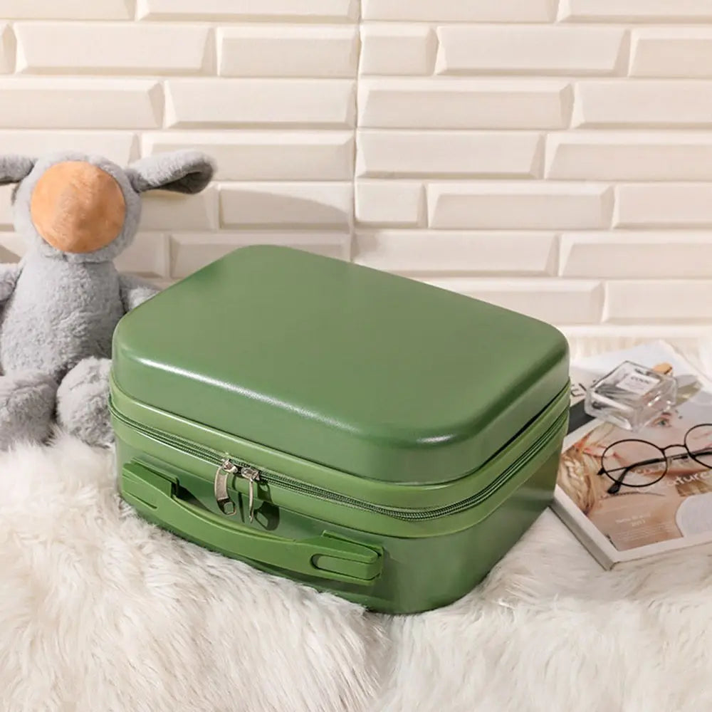 14 inch Lightweight Mini Travel Suitcase Cosmetic Box Waterproof Hand Luggage Organizer Makeup Case Protable Small Boarding Case
