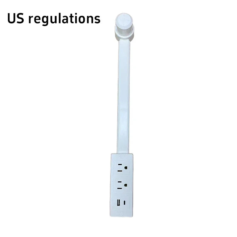 Electrical Outlet Extender Plug Wall Outlet Extender Extendable Wall Socket Rotatable Folding Portable Power Socket