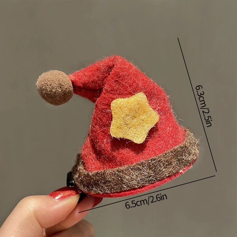 Christmas Decoration 2025 Hair Accessory Christmas Birthday Party Favors Gifts for Kids Hairpin Navidad 2025 Novedades