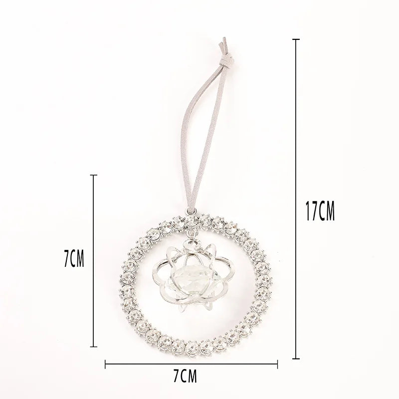 Christmas Crystal Clear Acrylic Snowflake Walking Stick Xmas Tree Pendant Ornaments Christmas Decoration For Home Navidad Noel