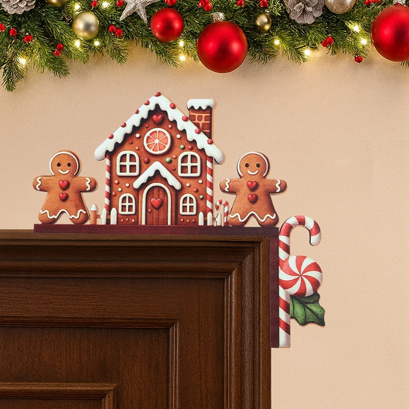 Christmas Wooden Ornament Christmas Party Decoration 2025 Xmas Santa Claus Snowman Pendants Navidad Natal New Year Gift 2026