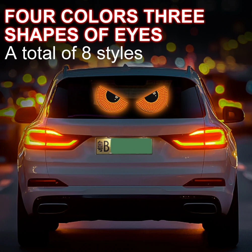 Truck Devil's Eye Light RGB Dynamic Demon Eye Decorative Light Led Display Decor Pixel Panel Windshield USB 5V Multi-Mode Lamp
