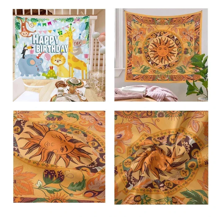 2025 New Year Christmas Background Customized Family Party Decoration Banner Provide Portrait Photography Studio Shooting Props