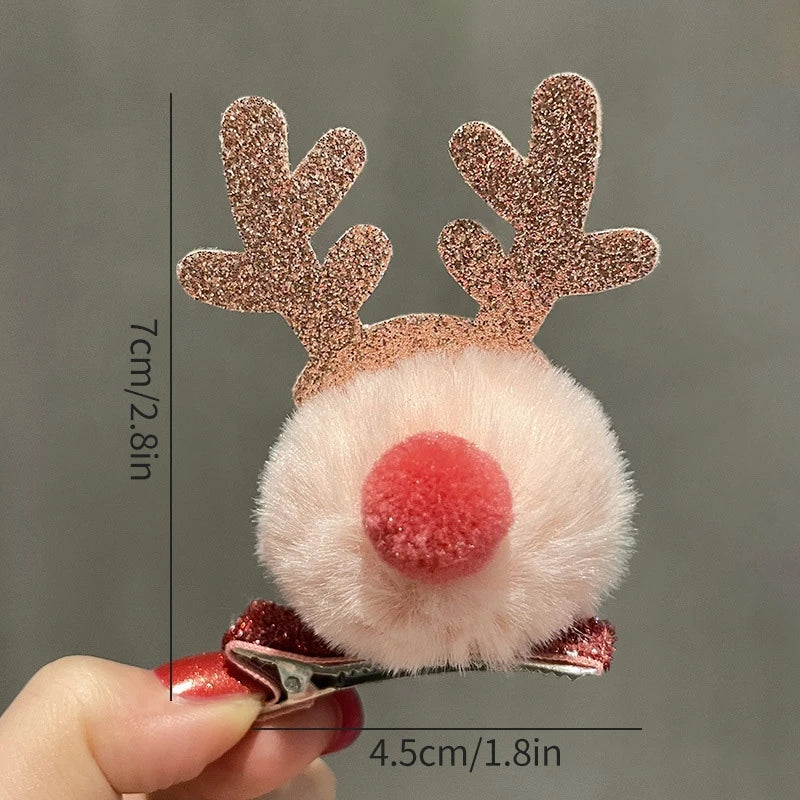 Christmas Decoration 2025 Hair Accessory Christmas Birthday Party Favors Gifts for Kids Hairpin Navidad 2025 Novedades