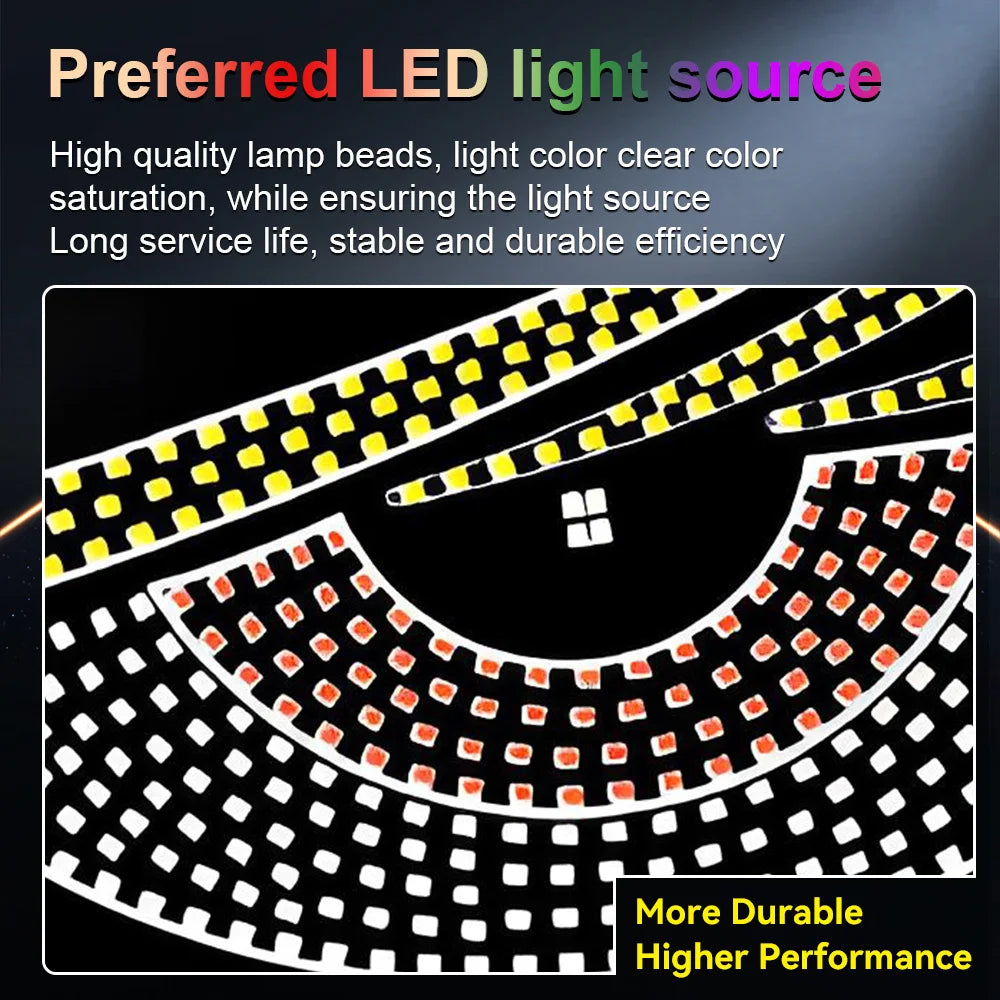 Flexile LED Windshield Display for Cars with Animated Blinking Demon EyesGeneral Motors Front and Rear Windshield Dynamic Light