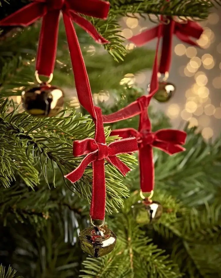 Home decorations Happy New Year 2025 Home Party Warm Atmosphere Decorations Hanging Pendants bows DIY Xmas Tree Ornaments