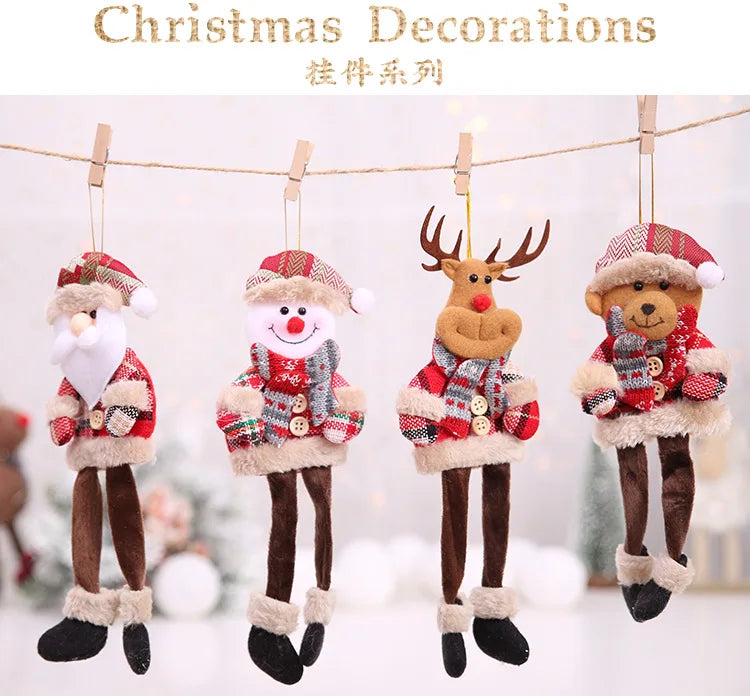 Christmas Decorations for Home Lovely Faceless doll Hanging Pendant Christmas Tree DIY Decor Ornaments Xmas New Year Gifts Kids