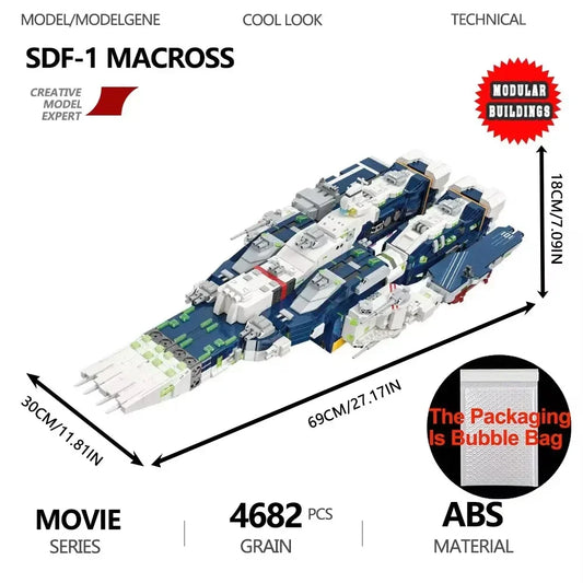 Space Shuttle Warship Building Blocks 4682PCS MOC Bricks Modular Large Ornament Model Gift Toy For Room Decoration