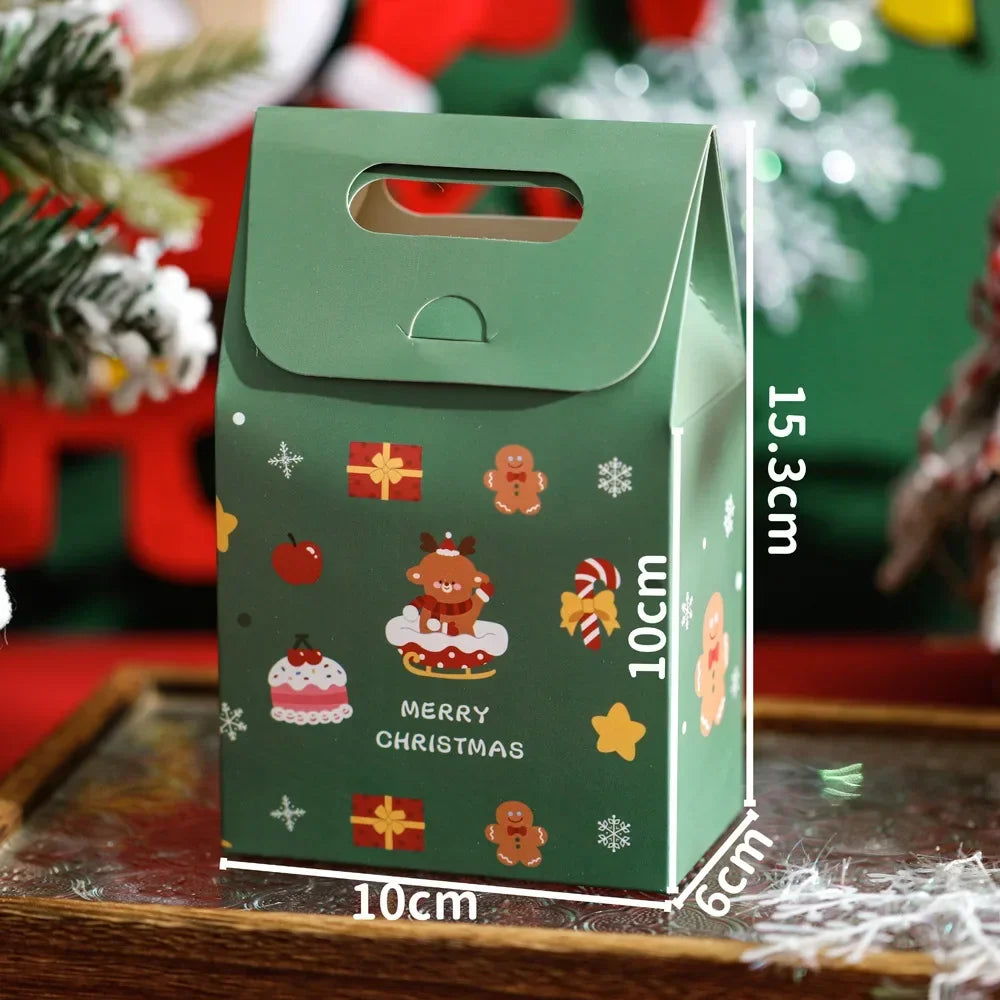 Christmas Gift Bags Small Gifts Cookies Colourful Boxes Christmas Eve Handheld Candy Boxes Father Christmas Christmas Gifts