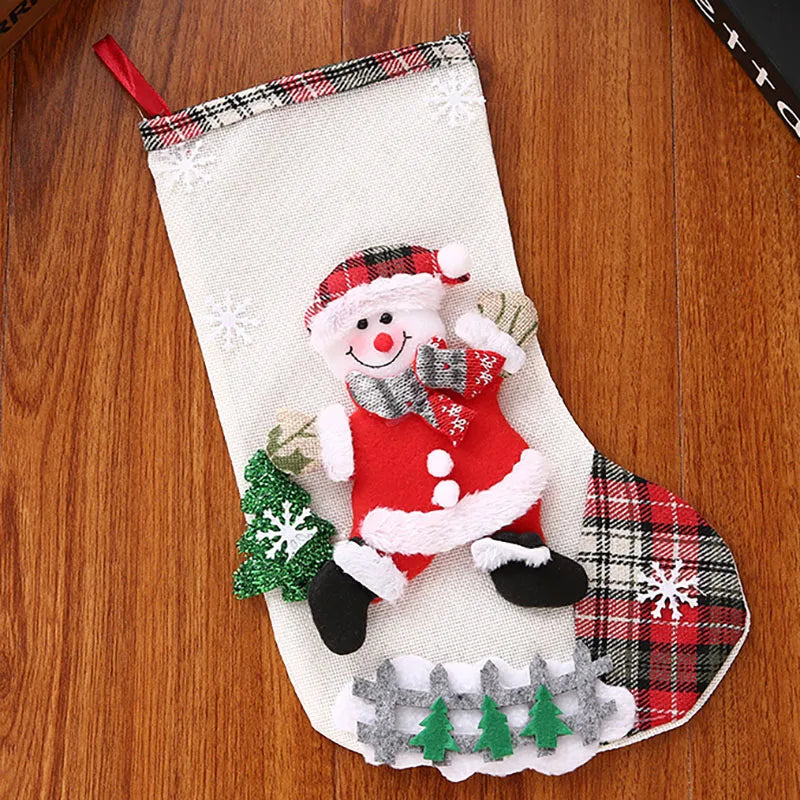 (1pcs/pack) Christmas Decorations, Christmas Socks, Gift Bags, Christmas Scenes, Window Display, Small Pendants, Christmas Decor