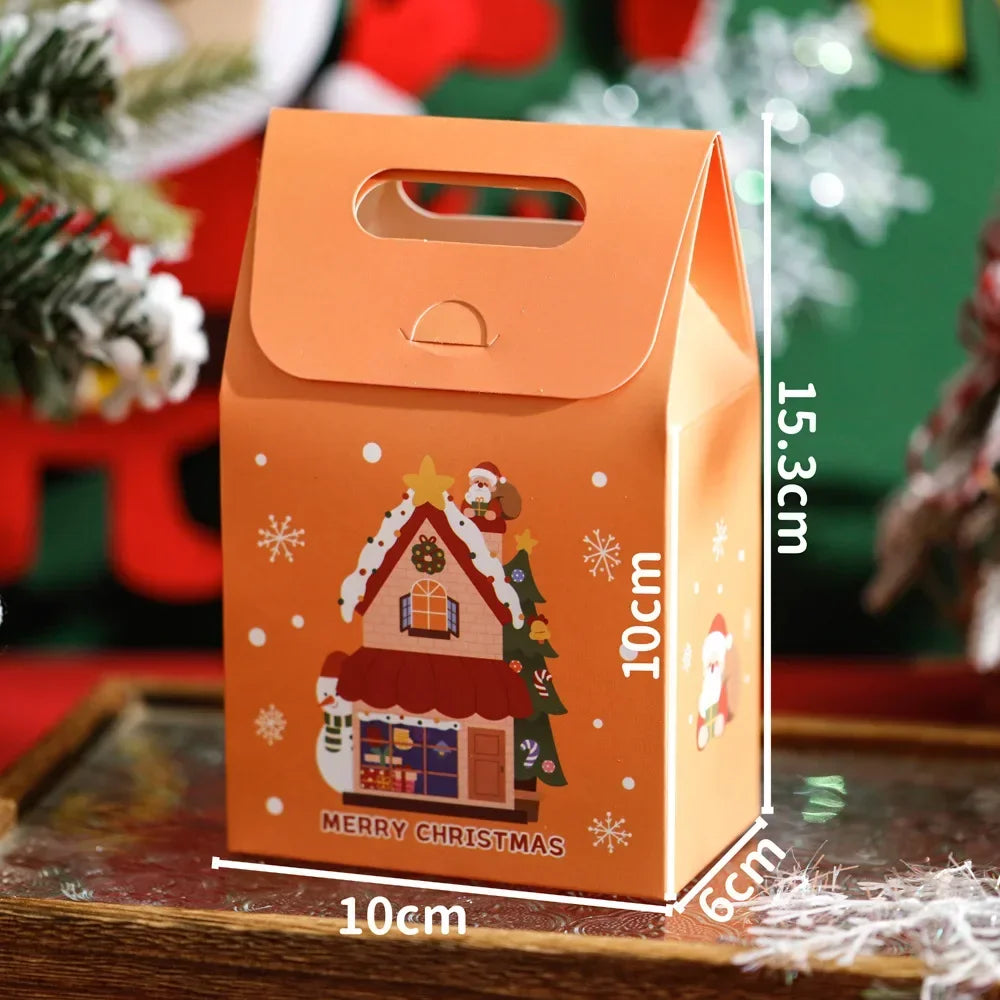Christmas Gift Bags Small Gifts Cookies Colourful Boxes Christmas Eve Handheld Candy Boxes Father Christmas Christmas Gifts