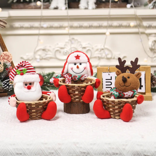 Christmas Decoration Candy Basket Christmas Tabletop Decoration Children Candy Basket Christmas Decoration Small Candy Box