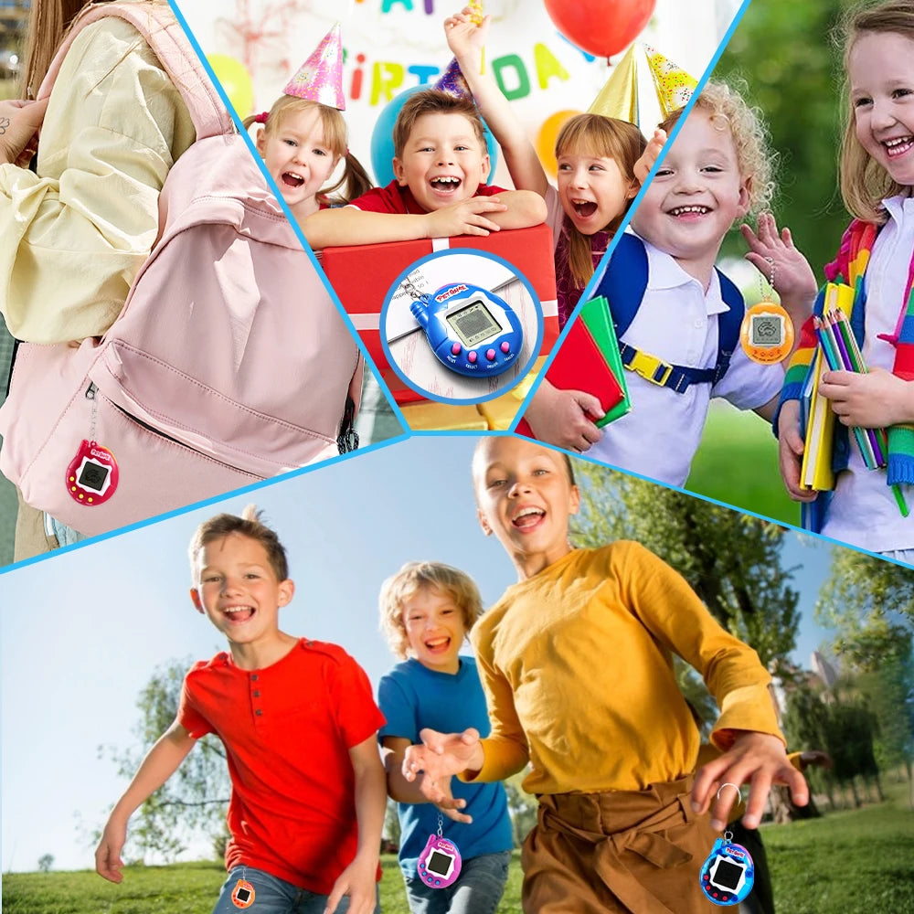 1PC Transparent Electronic Pets Nostalgic 168 Pets In One Virtual Cyber Digital Nostalgic Funny Toys Pixel Funny Play