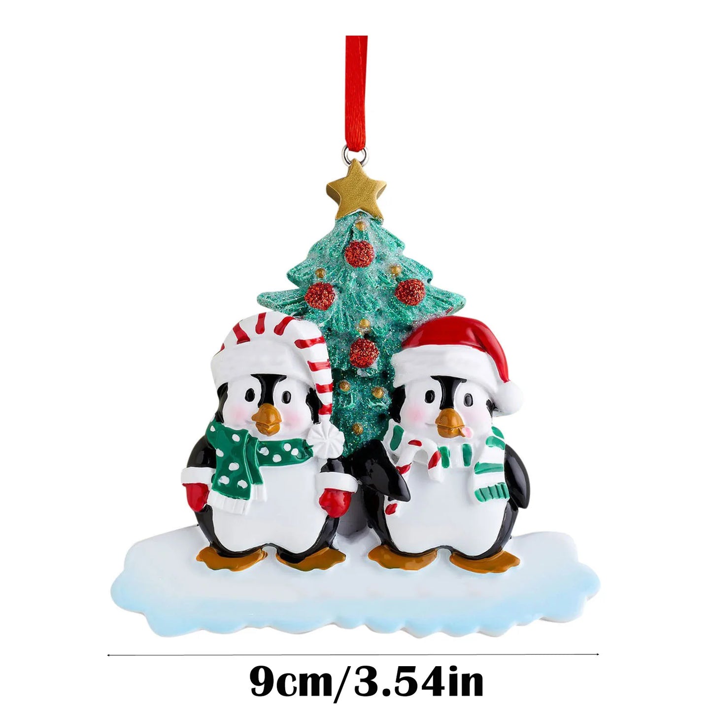 Personalized Family Christmas Ornament Cute Penguin Holiday Winter Gift 2021  Family Ornament Christmas Tree Decorations