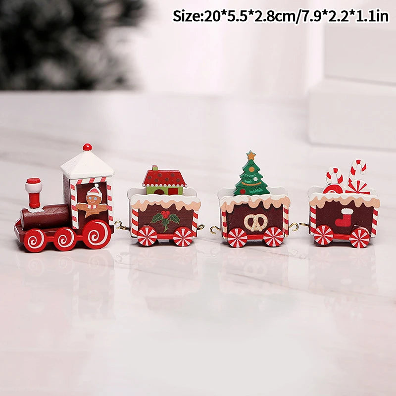 DIY Mini Christmas Tree Decorations Window Display Ornament adornos  Wooden Christmas Tree Desktop Ornament Christmas Supplies