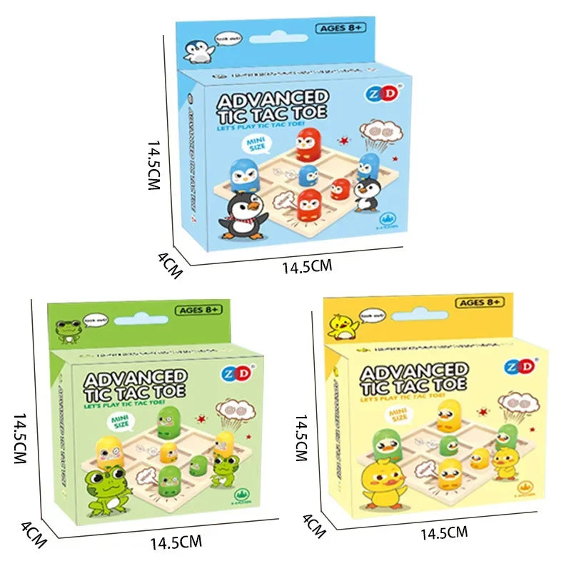 Mini Advanced Tic Tac Toe Board Game for Family Fun Interactive Puzzle Game Perfect for Friends Party Birthday Gifts
