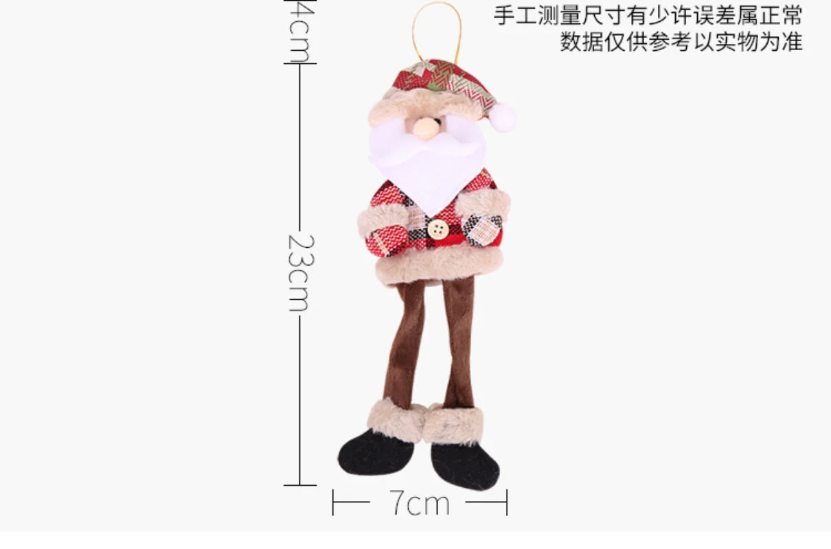 Christmas Decorations for Home Lovely Faceless doll Hanging Pendant Christmas Tree DIY Decor Ornaments Xmas New Year Gifts Kids