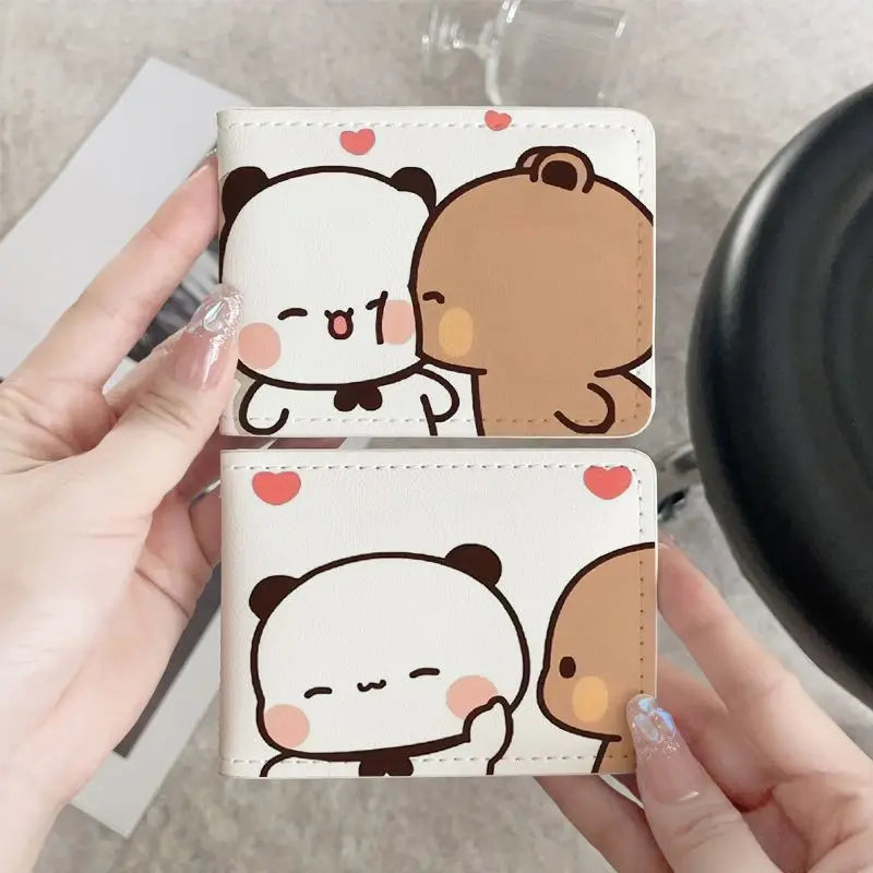 Cute Bubu Dudu PU Leather ID Card Holder Anime Bank Credit Card Box Multi Slot Slim Cards Case Wallet Women Men Card Cover Gift
