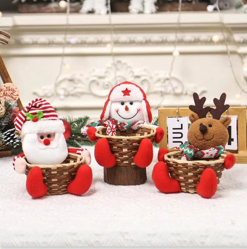 Christmas Decoration Candy Basket Christmas Tabletop Decoration Children Candy Basket Christmas Decoration Small Candy Box
