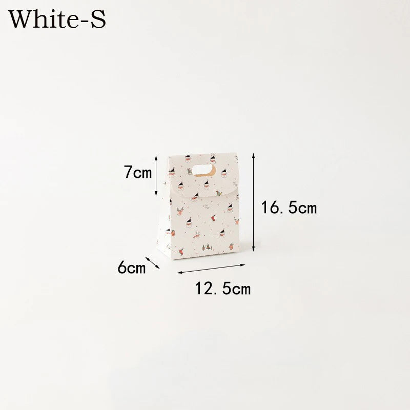 Christmas gift box candy bag portable flip cover souvenir gift bag