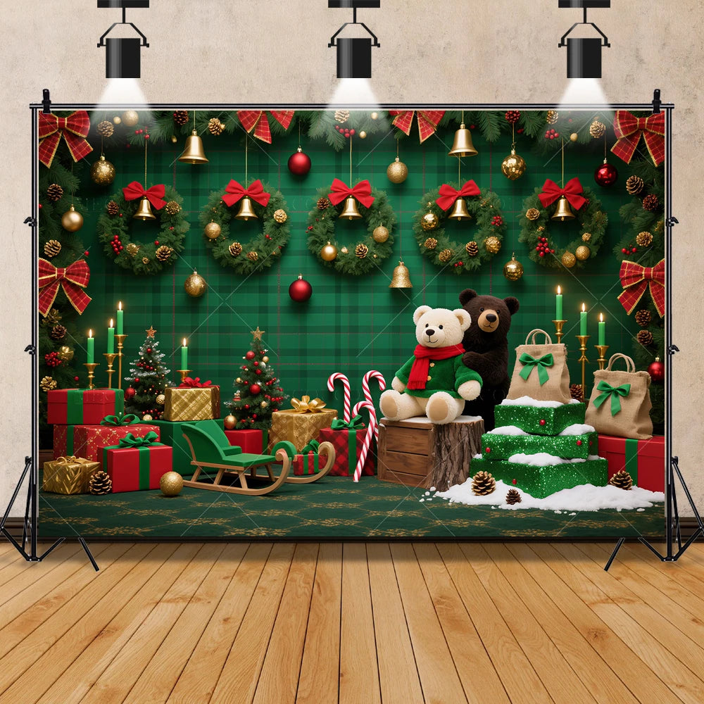 2025 New Year Christmas Background Customized Family Party Decoration Banner Provide Portrait Photography Studio Shooting Props