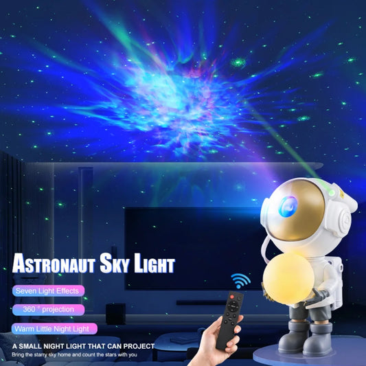Starry Sky Lamp Astronaut projection LED Galaxy Projector Light Colorful Galaxy Sky Bedroom Night Light Kids Room Decoration