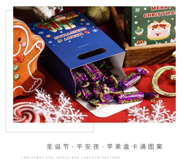 Christmas Gift Bags Small Gifts Cookies Colourful Boxes Christmas Eve Handheld Candy Boxes Father Christmas Christmas Gifts