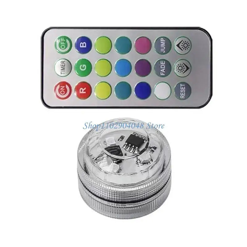 Automotive Roof Light Car Interior Ambient Light Remote Control Adhesive Wireless LED Lights Atmosphere Decoration Lamp