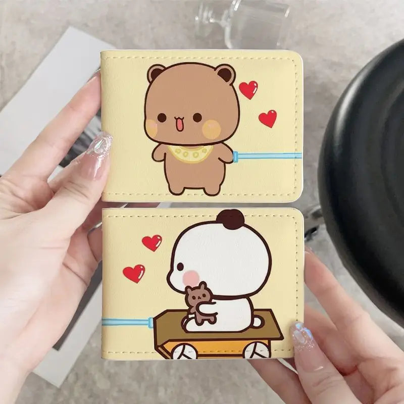 Cute Bubu Dudu PU Leather ID Card Holder Anime Bank Credit Card Box Multi Slot Slim Cards Case Wallet Women Men Card Cover Gift