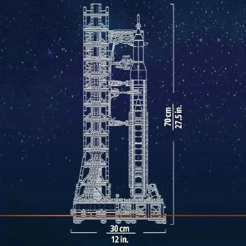 3601pcs Creativity Artemis Space Launch System 10341 Rocket Spacecraft Assembling Puzzle Model Holiday Birthday Gifts