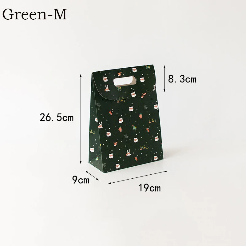 Christmas gift box candy bag portable flip cover souvenir gift bag