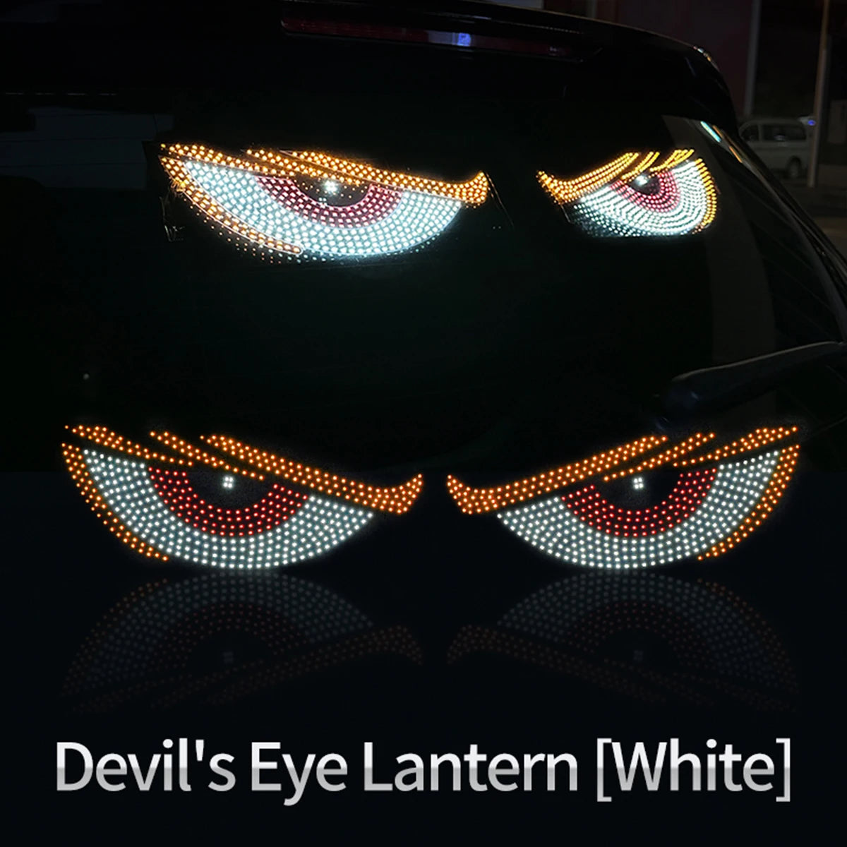 Flexile LED Windshield Display for Cars with Animated Blinking Demon EyesGeneral Motors Front and Rear Windshield Dynamic Light