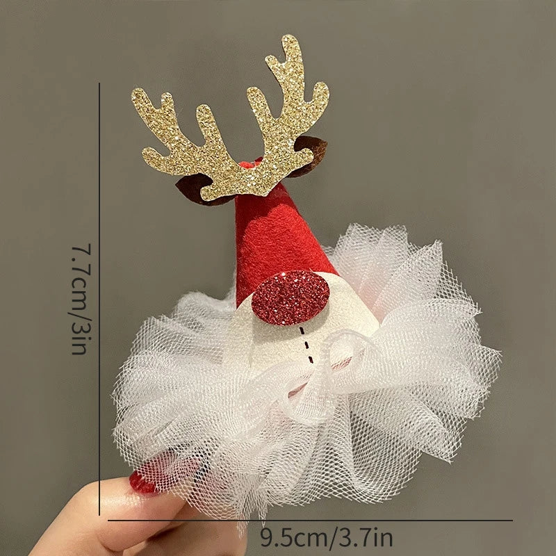 Christmas Decoration 2025 Hair Accessory Christmas Birthday Party Favors Gifts for Kids Hairpin Navidad 2025 Novedades