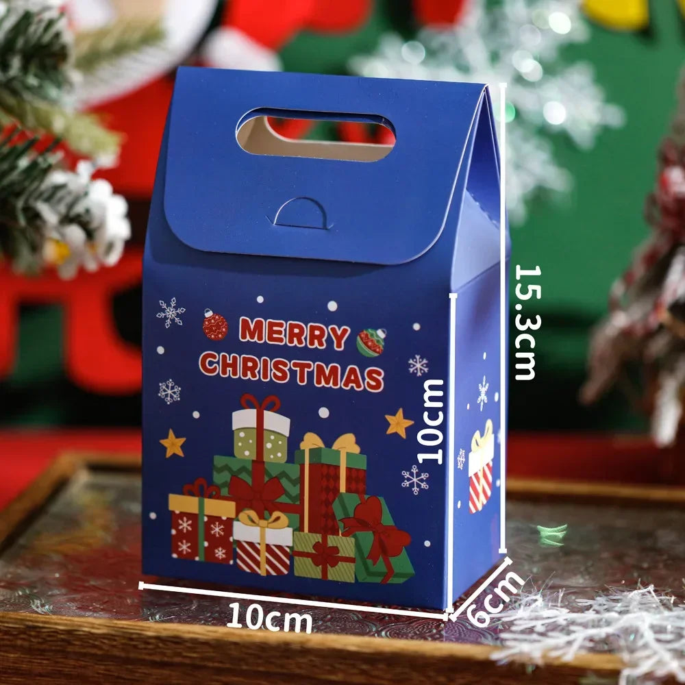Christmas Gift Bags Small Gifts Cookies Colourful Boxes Christmas Eve Handheld Candy Boxes Father Christmas Christmas Gifts
